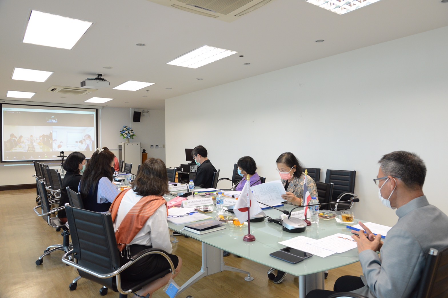 กลุ่มแผนงาน โครงการ และวิเทศสัมพันธ์ เข้าร่วม ประชุมทางไกล (ผ่านระบบออนไลน์) กับจังหวัดซากะ ประเทศญี่ปุ่น