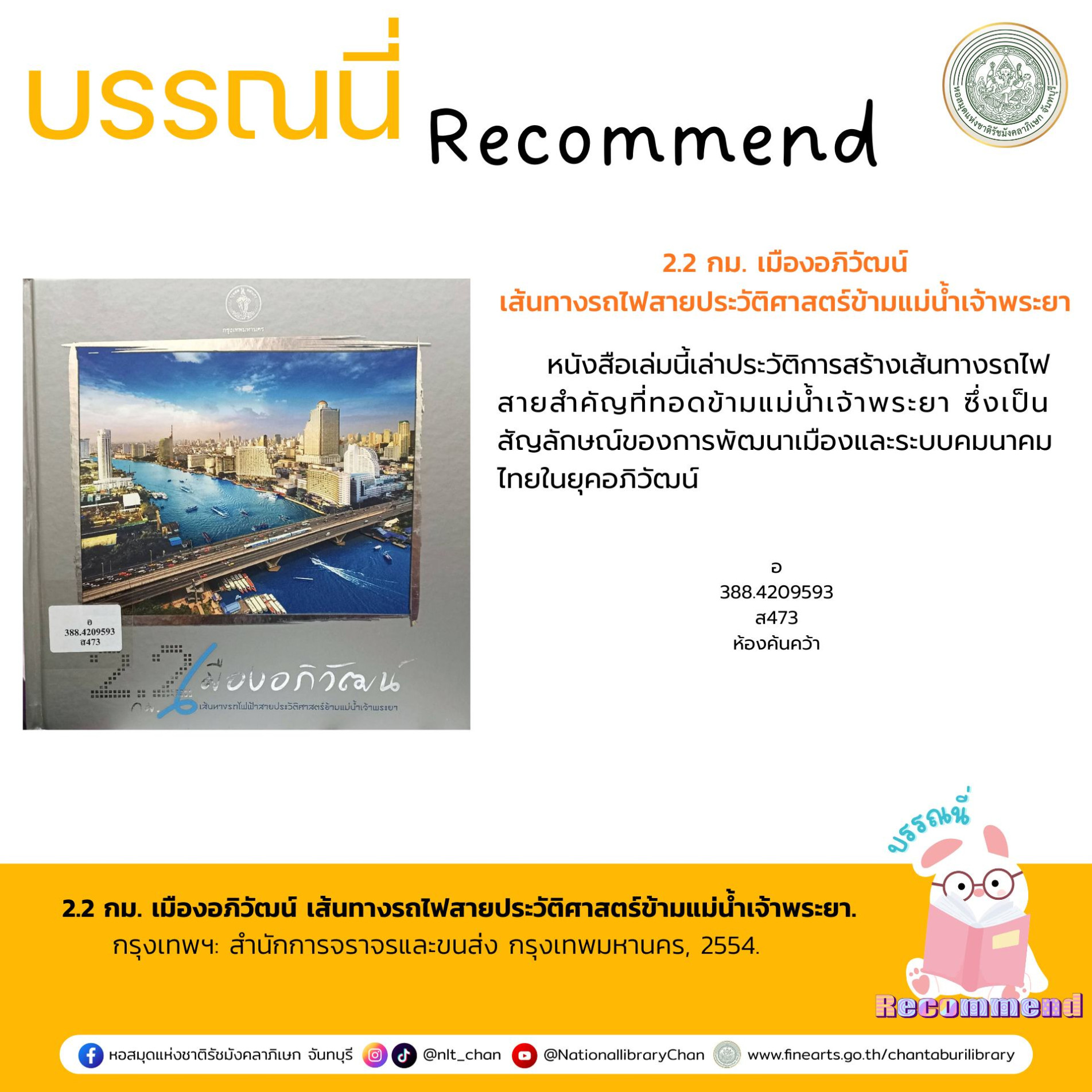 ภาพประกอบ :2.2 กม. เมืองอภิวัฒน์ เส้นทางรถไฟสายประวัติศาสตร์ข้ามแม่น้ำเจ้าพระยา