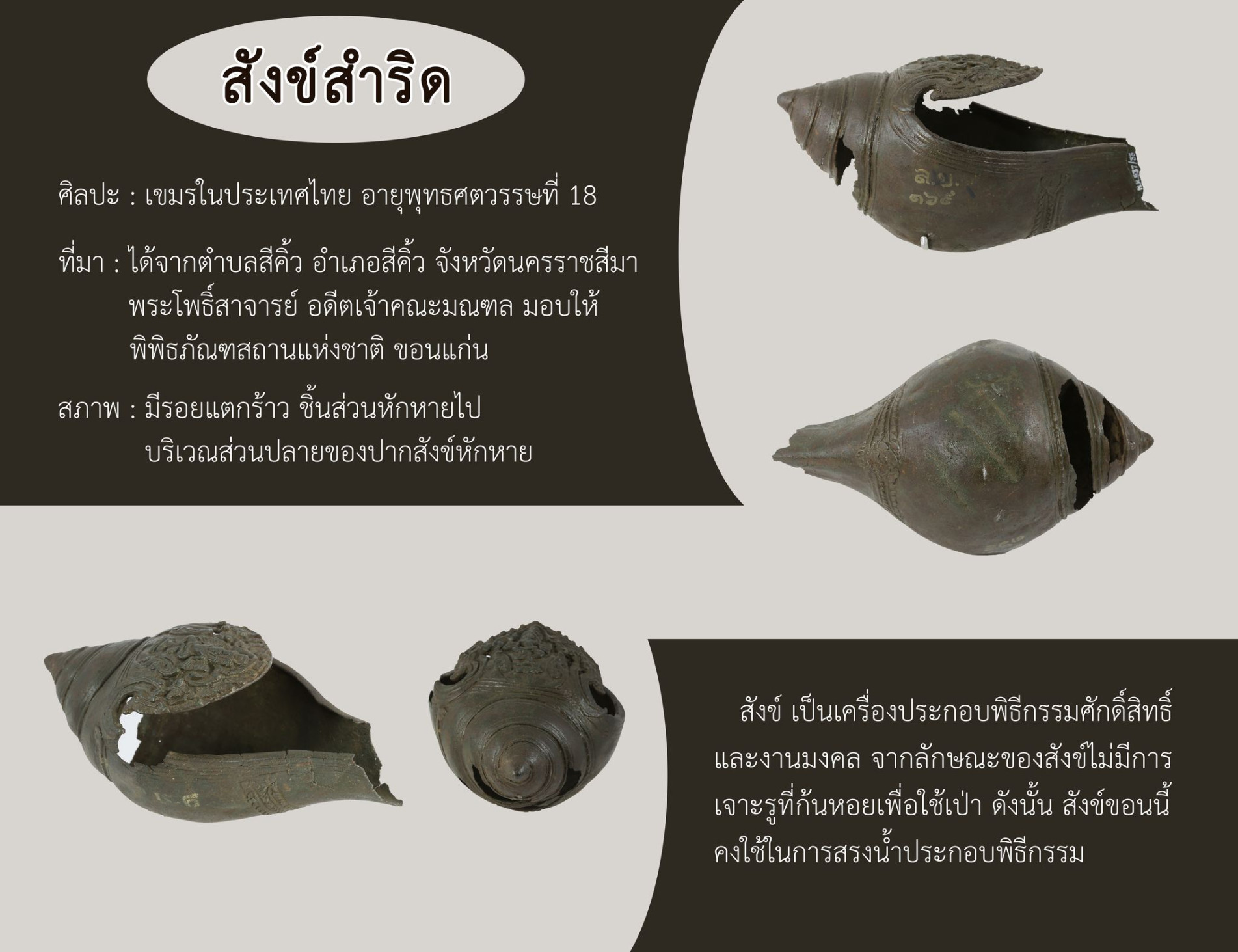 ภาพประกอบ :พระเหวัชระบนสังข์สำริด