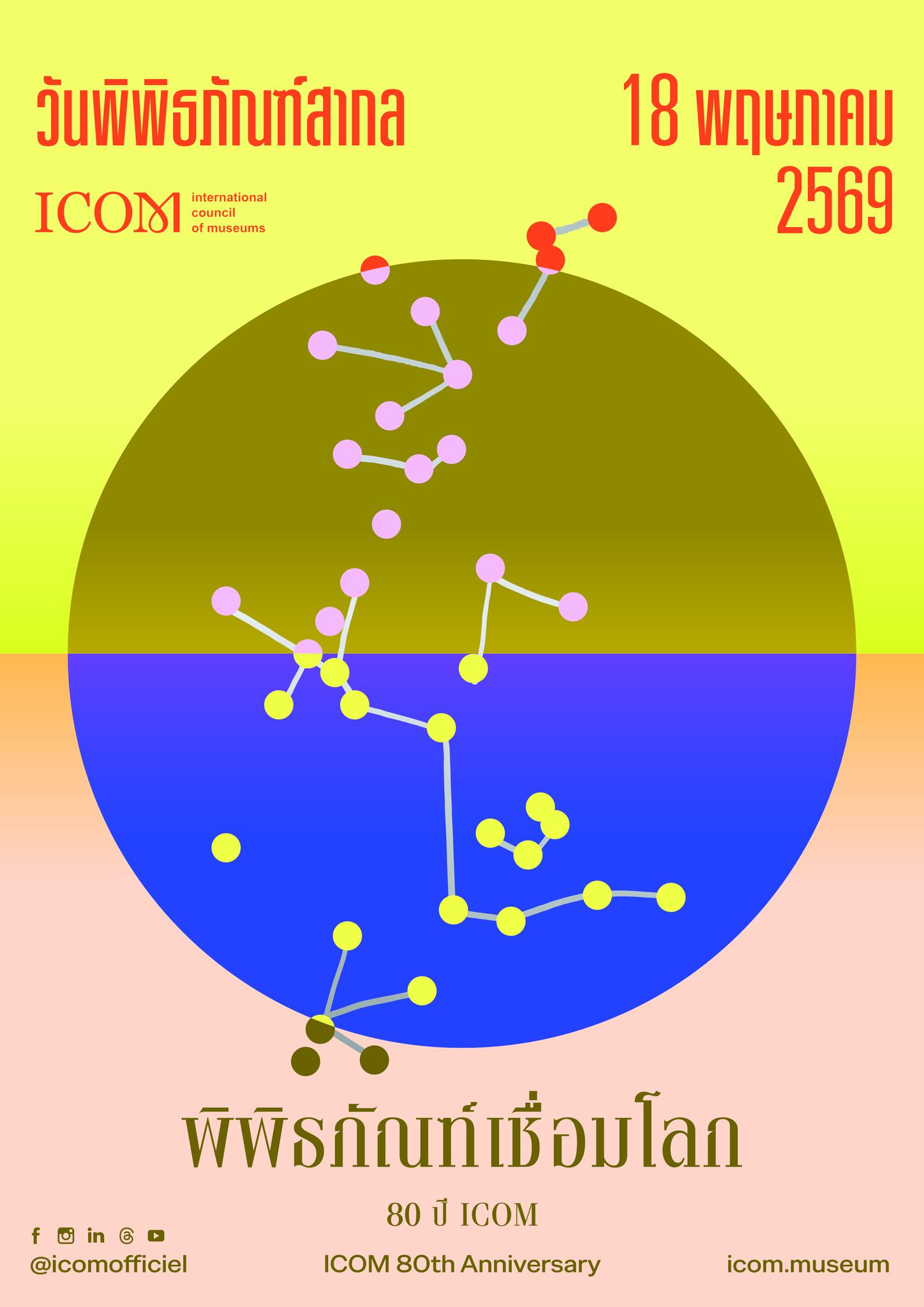 ภาพประกอบ :ขอเชิญพิพิธภัณฑ์ไทยทุกแห่ง ร่วมจัดกิจกรรมวันพิพิธภัณฑ์สากล 18 พฤษภาคม 2569 ในธีม “Museums Uniting a Divided World: พิพิธภัณฑ์เชื่อมโลก”
