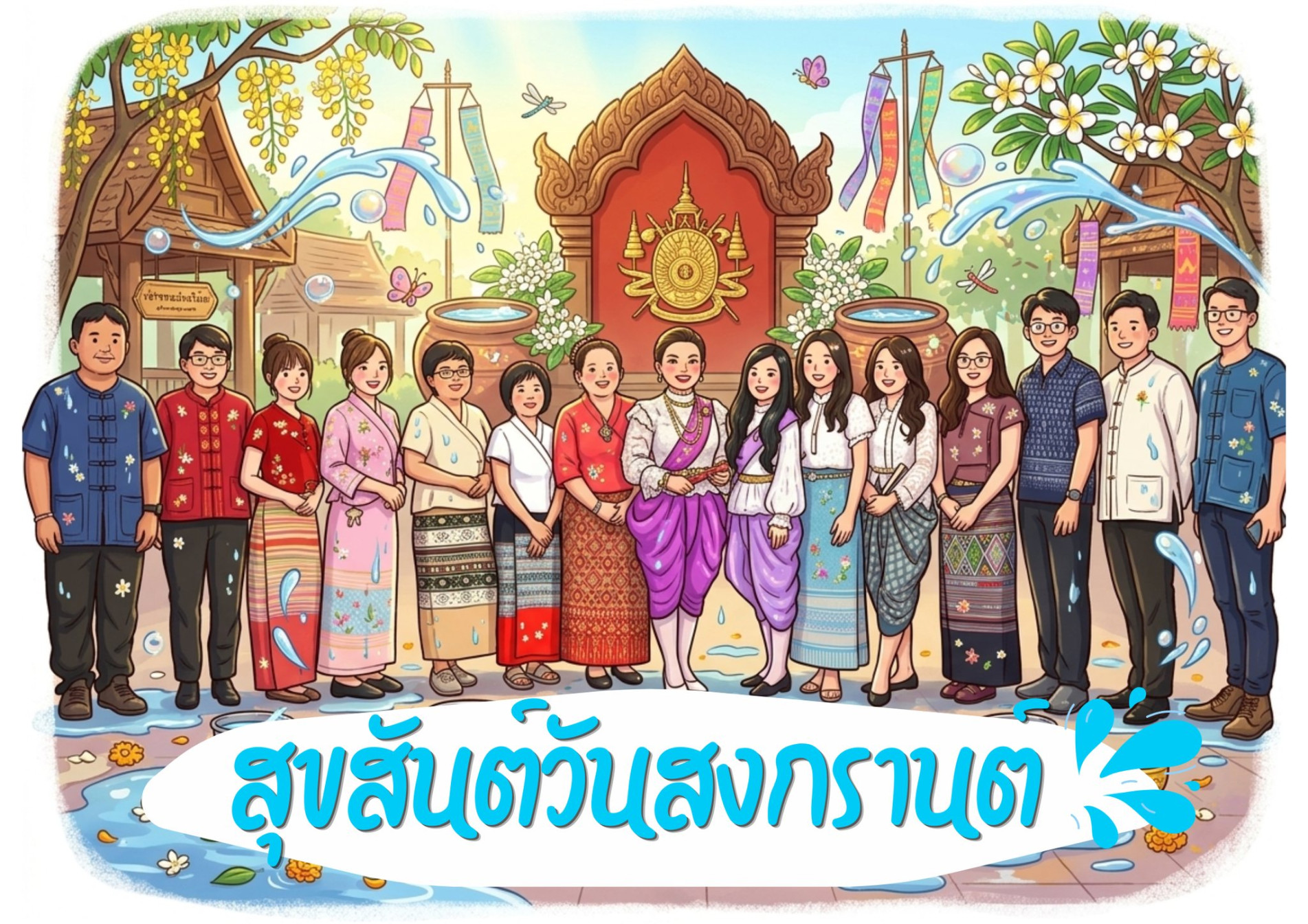 ภาพประกอบ :หอสมุดแห่งชาติรัชมังคลาภิเษก เชียงใหม่ ขอส่งความปรารถนาดีและคำอวยพรมายังทุกท่าน เนื่องในเทศกาลสงกรานต์